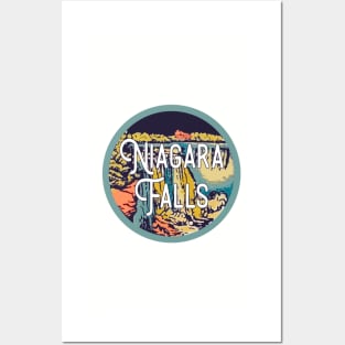 Niagara Falls Vintage Travel Decal Posters and Art